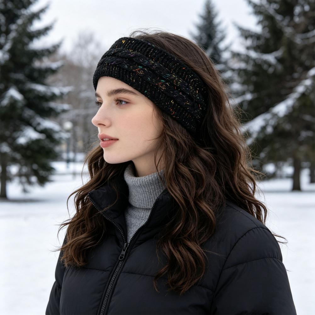 Fleece Ear Warmer Band - Comfortable Elastic Hair Band Winter Headbands