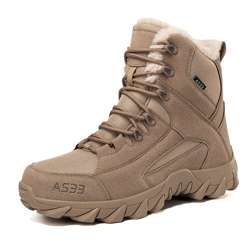Waterproof Winter Boot - Men's High-top Insulated Tactical Boots, Outdoor