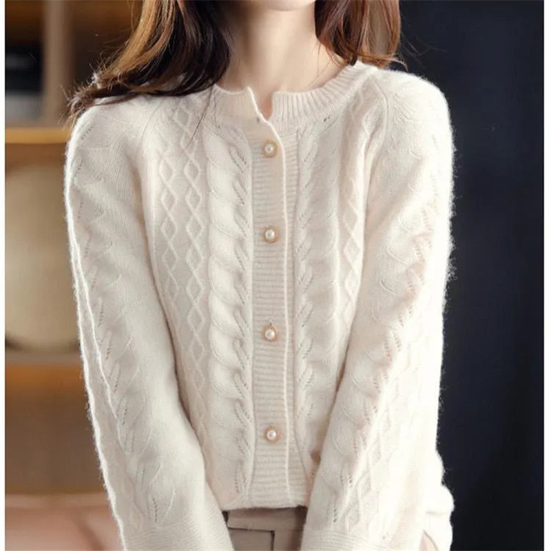 Vintage Knitted Cardigan Jacke - đánh giá và giá Wool Coat Peacoat