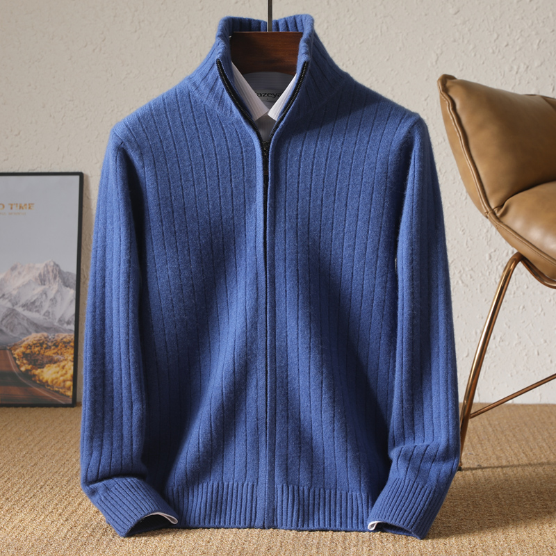 Men 100% Merino Wool Stand-Up  - đánh giá và giá Wool Coat Peacoat
