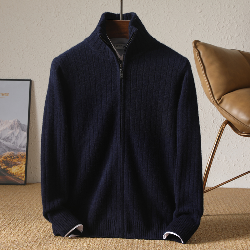 Men 100% Merino Wool Stand-Up  - đánh giá và giá Wool Coat Peacoat