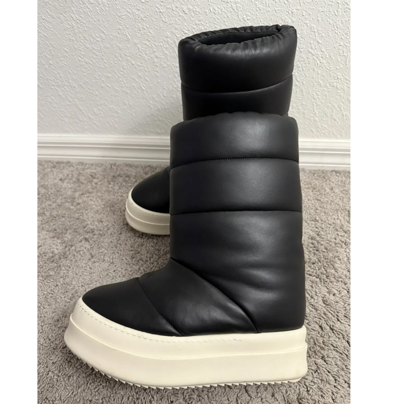 Black Slip-On Platform Puffy S - đánh giá và giá Waterproof Winter Boot