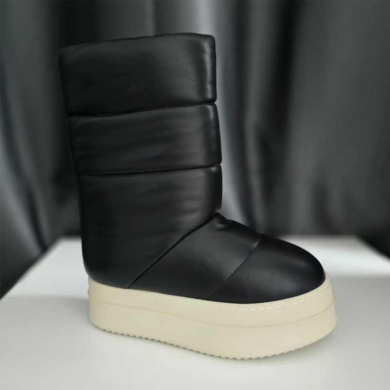 Black Slip-On Platform Puffy S - đánh giá và giá Waterproof Winter Boot