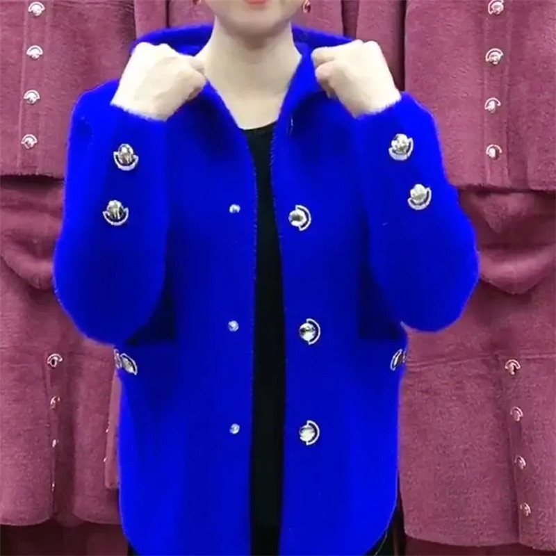 NEW Middle Aged Elderly Mother - đánh giá và giá Wool Coat Peacoat