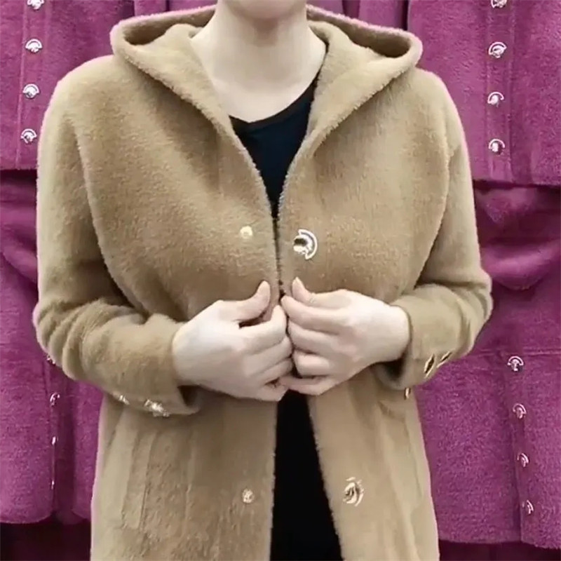 NEW Middle Aged Elderly Mother - đánh giá và giá Wool Coat Peacoat